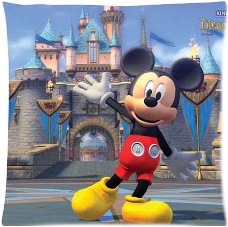 NicholasArt Mickey Mouse,Disneyland Decorative Square Throw Pillow Case Personalized Cushion Cover Home Decorative Pillow Cover 18x18