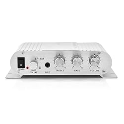 Tihebeyan 2 Channel 12v 15w Bass Amplifier Stereo