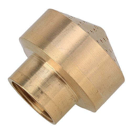 BQLZR 3/4 Inch Golden Tone Brass Fireworks Fountain Nozzle Spray
