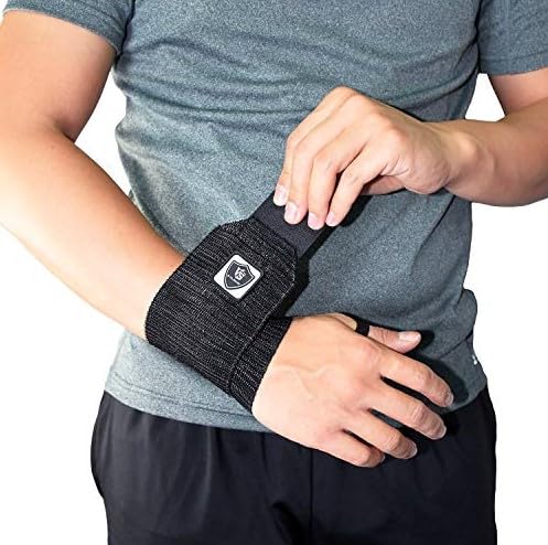 Vital Salveo- Adjustable both hands design Wrist Straps, Wrist Brace Support, Elastic Breathable for Wrist Sprain, Tendonitis, Tennis, Sports Men, Women (Pair) /3"* 18"