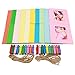 Ablus 20Pcs Paper Photo Frame Set for Fujifilm Instax Mini 7s 8 8+ 9 25 26 50s 70 90 Instant Camera Film (3-inch, Rainbow)
