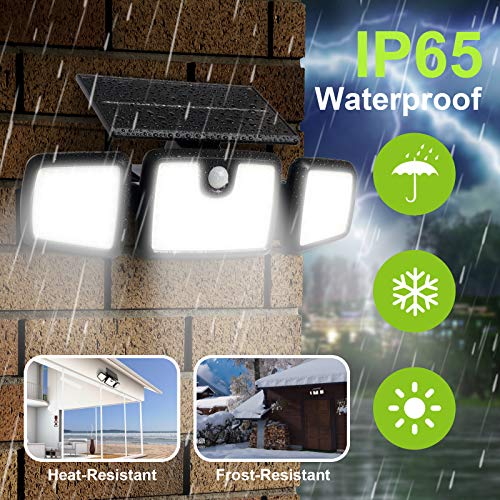 Solar Lights Outdoor,Dimunt 218 LED Wireless Led Solar Motion Sensor
