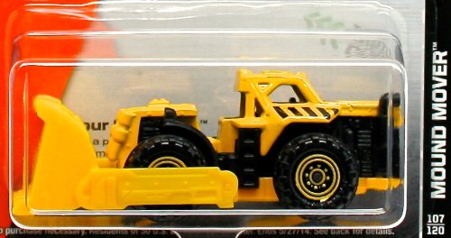 MOUND MOVER (YELLOW) * 2014 MBX CONSTRUCTION * Matchbox 1:64 Scale Basic Die-Cast Vehicle (#107 of 120)