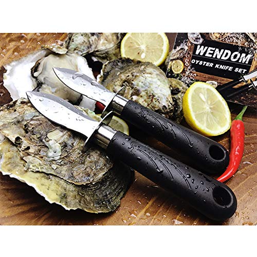 WENDOM Oyster Knife Shucker Set Oyster Shucking Knife and Gloves Cut