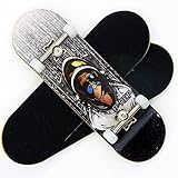 P-Rep Space Monkey 30mm Graphic Complete Wooden Fingerboard w CNC Lathed Bearing Wheels