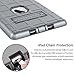 DONWELL iPad Case 9.7 iPad 6 Cover 2018 Heavy Duty Shockproof Defender Protective Cover with Kickstand Designed for iPad 5 5th Generation Model A1823 A1822 A1893 (Type2- Grey/Black)
