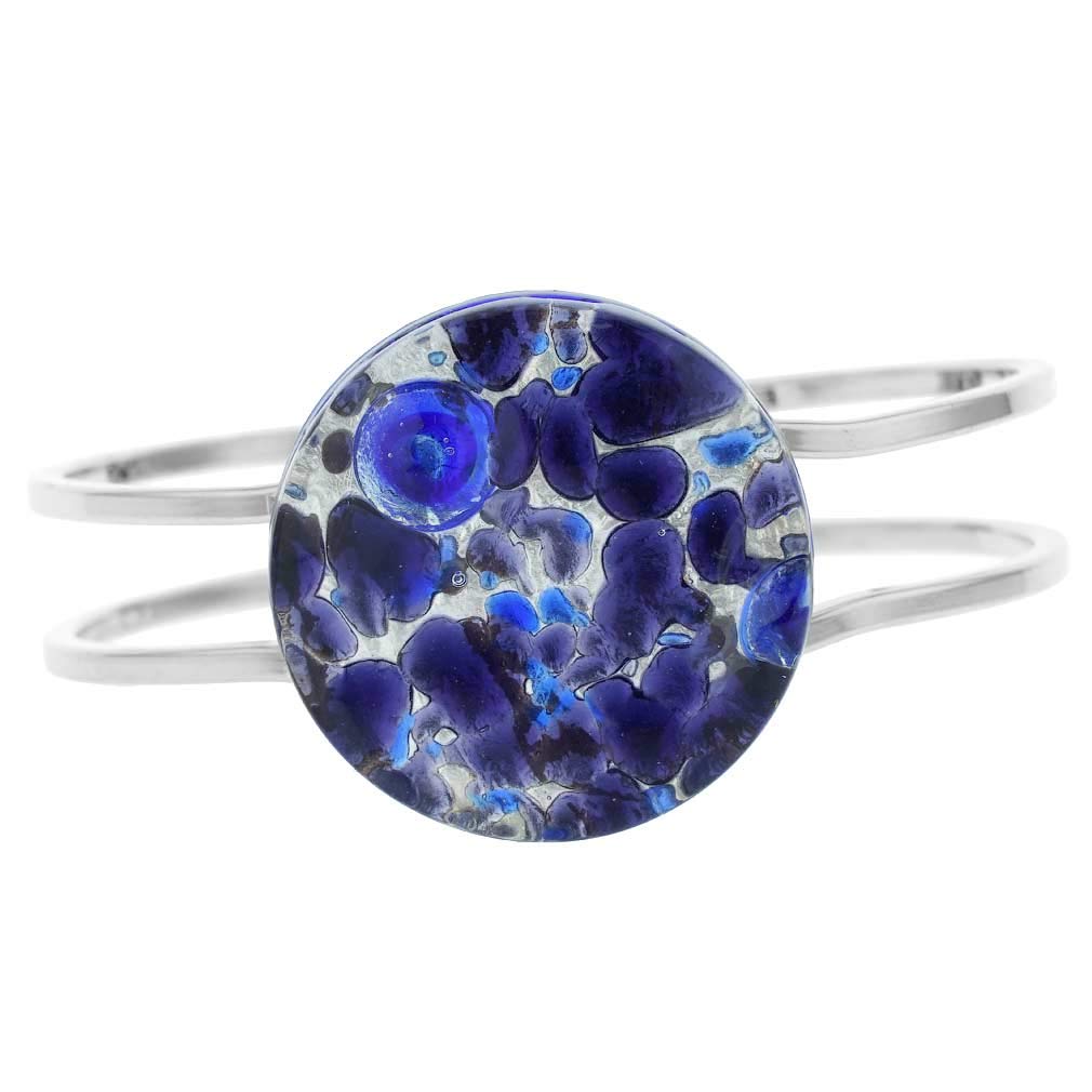 Glass Of Venice Murano Glass Venetian Reflections Metal Bracelet - Periwinkle
