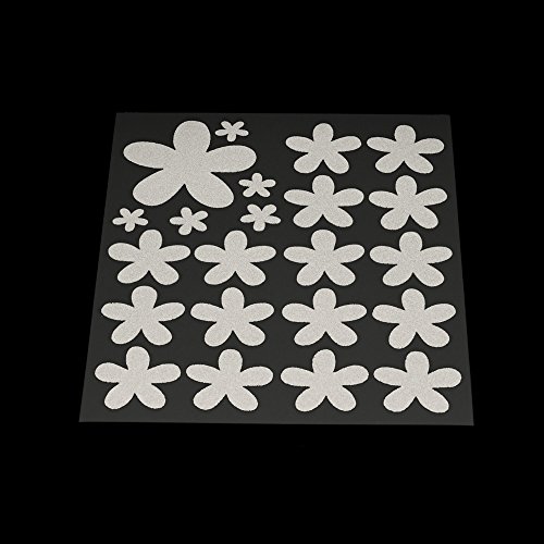RydeSafe Reflective Decals - Flowers Kit (Black)