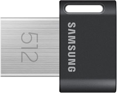 Samsung FIT Plus 512GB USB Flash Drive Type-A 400 MB/s Read 110 MB/s Write