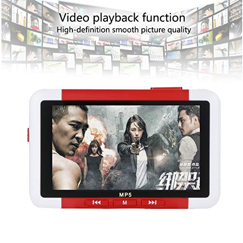 Ocamo MP5 Player 3.5 Inch Slim LCD Screen Music Video Player Recorder E-Book Reader FM Radio Orange 16 GB