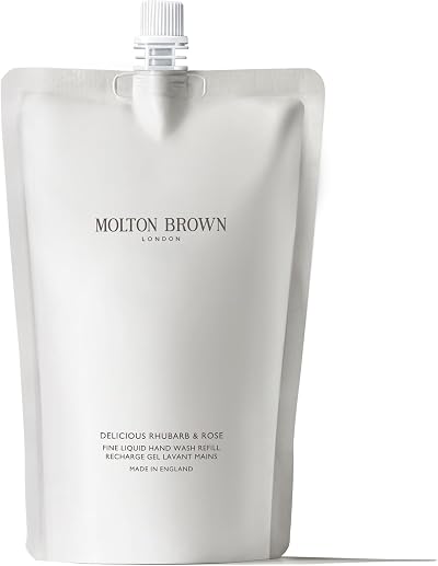 Molton Brown Rhubarb & Rose Hand Wash Refill 400ml Vegan Cruelty Free Made in