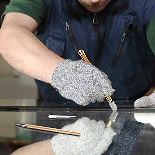 image for Anezus Glass Cutter Tool with 2-15mm Metal Handle Glass Cutter, Cut Re