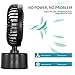 E-More Battery Operated Desk Fan, Mini USB Personal Table Fan, Stepless Speed Regulation, Super Quiet, Powered by USB or Rechargeable Battery, Small Fan Cooling for Office Desk Bedroom Outdoor(Black)