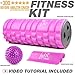 Foam Roller for Muscles Kit - Massage Roller for Women - Muscle Roller for Back Exercise - Portable Massager Rollers & Balls for Physical Therapy - Sports Gifts for Women