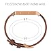 Austrake for Fitbit Blaze Bands with New Metal Frame, Replacement Leather Slim Straps with Stainless Steel Buckle for Fitbit Blaze Strap for Women Men,Brown