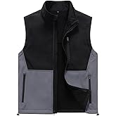 Msmsse Men's Outerwear Lightweight Vest Standing Collar Puffer Sleeveless Jacket for Hiking Running Golf