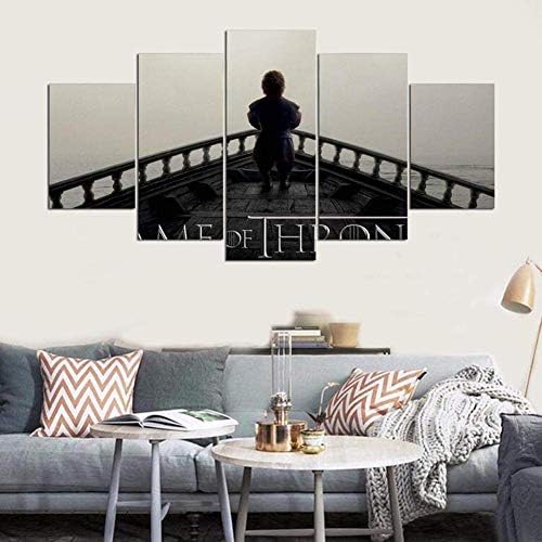 BOYH Game of Thrones poster 5 Piece Prints On Canvas HD Wall Art printing Home Decorations