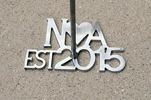 Custom Brander - Est Year with Heart and Initials - Wedding gift, anniversary gift, housewarming gift