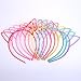 eBoot Cat Ear Headbands Plastic Cat Hairband Cat Bow Hairbands Makeup Party Headwear for Women Girls, Multicolor, 10 Pieces