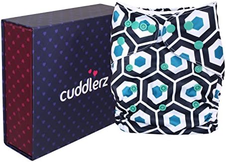 Cuddlerz Soccer Design Adjustable Reusable Cloth Diaper with Insert (One Size)