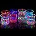Liquid Activated Multicolor LED Glasses ~ Fun Light Up Drinking Tumblers - 6 oz. - Set of 8