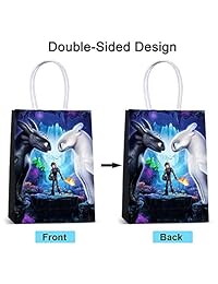 How To Train Your Dragon 3 Birthday balloons And Bags Party Supplies Favor for Kids Boys and Girls-36pack
