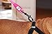 Comfortable & Shock Absorbing Pink 6ft Dog Rope Leash Feature Soft Hand Loop Great for Walking Running Hiking Climbing & Training Leash with Safety Reflective Stitching For Medium & Large Sized Dogs