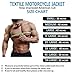 HWK Spyder Motorcycle Jacket for Men with Weather Resistant Cordura Textile Fabric for Enduro Motocross Motorbike Riding and Impact Protection Armor, Dual Sport Motorcycle Riding Jacket X-LARGE/BLUE