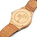 Wooden Watch for Men by Tree People: Bamboo Wood Case, Genuine Cowhide Leather Watch Strap, Miyota Quartz Movement