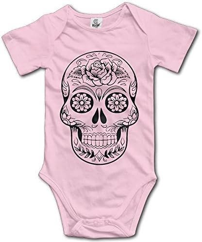 Sugar Skull Hip Hop Newborn Baby Short Sleeve Romper Infant Summer Clothing