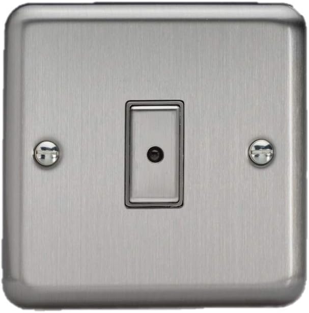 Varilight Single V-Pro Multi-Point LED Dimmer 1 x 0-100W - Value Matt Chrome With Brushed Steel Button, JSE101