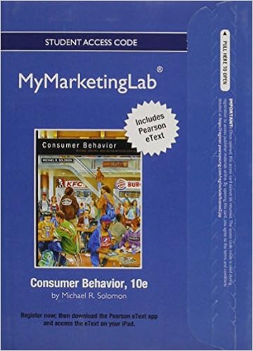 2012 Mymarketinglab With Pearson Etext Access Card For Consumer Behavior Solomon Michael R 9780132720472 Amazon Com Books