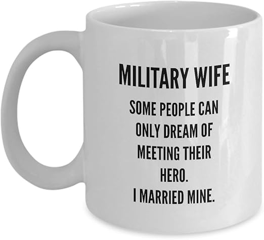 military wife mug