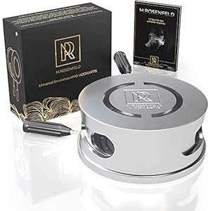 M. ROSENFELD Premium Shisha Smokebox HOOKARTIS – Shisha Kopf Aufsatz mit einzigartigem Doppelring-Boden – passt für alle gängigen Köpfe, Designed in Germany mit GRATIS E-Book
