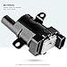 Ignition Coil Compatible with Chevy Avalanche Express Silverado Suburban Tahoe Traiblazer - GMC - Buick Rainer - Cadillac Escalade - Hummer - Isuzu - Workhorse Fastrack - (Is Round, Not Square)