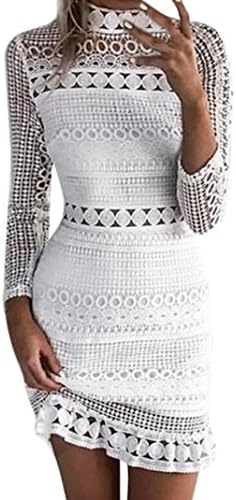 Dress, New Summer White Midi Dress Womens Sexy Lace Bodycon Cocktail Ladies Party Pencil Dress Bandage Dresses