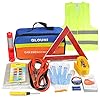 QLOUNI 12-in-1 auto noodgereedschapsset pechhulp set auto veiligheidsset met opbergtas pechgereedschapsset zoals…