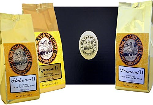 Best Coffee of the Month Club Gift, Six Months Variety of Luxurious Kona Coffee Blend, Whole Bean, First Shipment Is Gift Boxed, for Christmas, Mother’s Day, Father’s Day, All Occasions