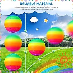 Hanaive 6 Pcs Playground Ball 10 Inch Kickballs