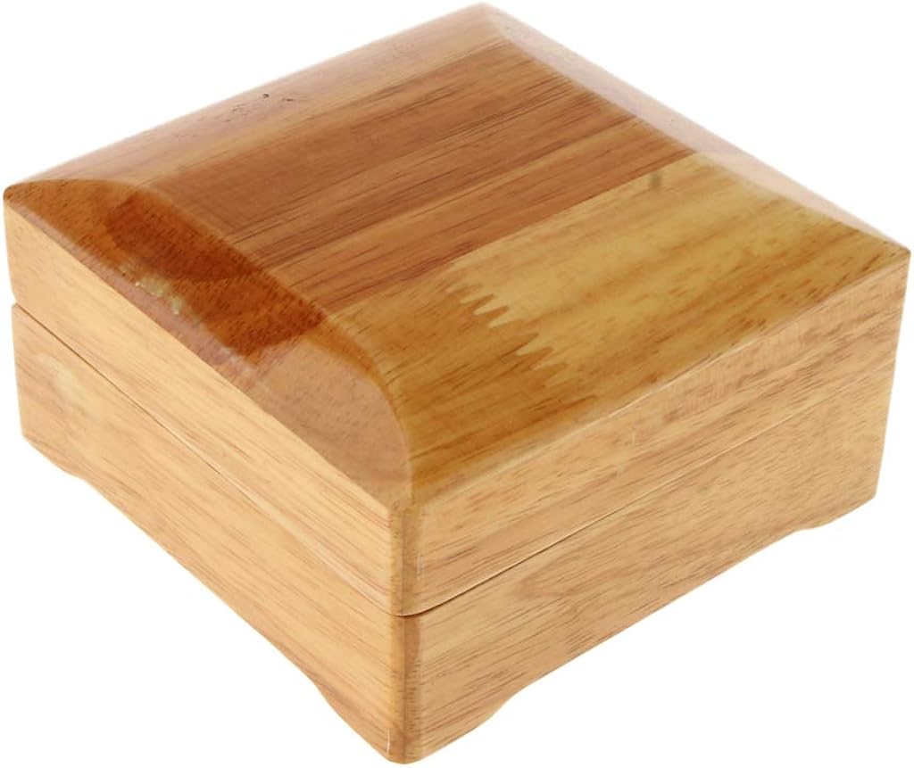 Sharplace Unpainted Wooden Bangle Bracelet Storage Box Wooden Jewelry