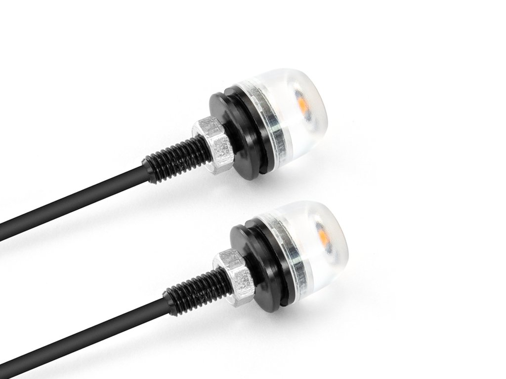 Moto Petit Micro Clignotant Led Verre Ambre