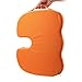 Premium Memory Foam Seat Cushion Pain Relief for Coccyx, Tailbone, Hemorrhoids, Sciatica & Sacrum Wheelchair Cushion, Pad, Pillow, with Handle - Orange