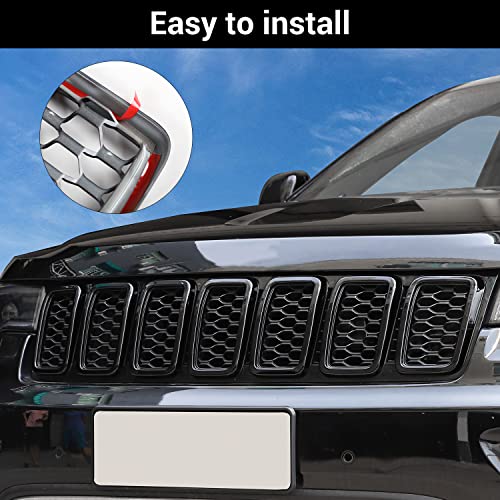 JeCar Front Grill Rings Grille Mesh Inserts Cover Trim Kit