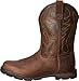 ARIAT mens Ariat Groundbreaker Round Toe Work Boot Men s Safety Wide Calf Work Boots, Brown, 9 US