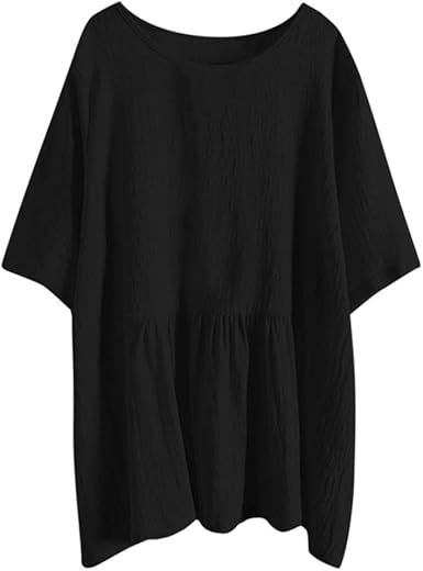 solid batwing sleeve casual top