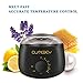 CUTEBEY Hair Removal Waxing Kit,  Wax Warmer with 4 Hard Wax Beans and 10 Wax Applicator Sticks, Natural wax of Legs, Face, Body, Bikini Area for Home Use