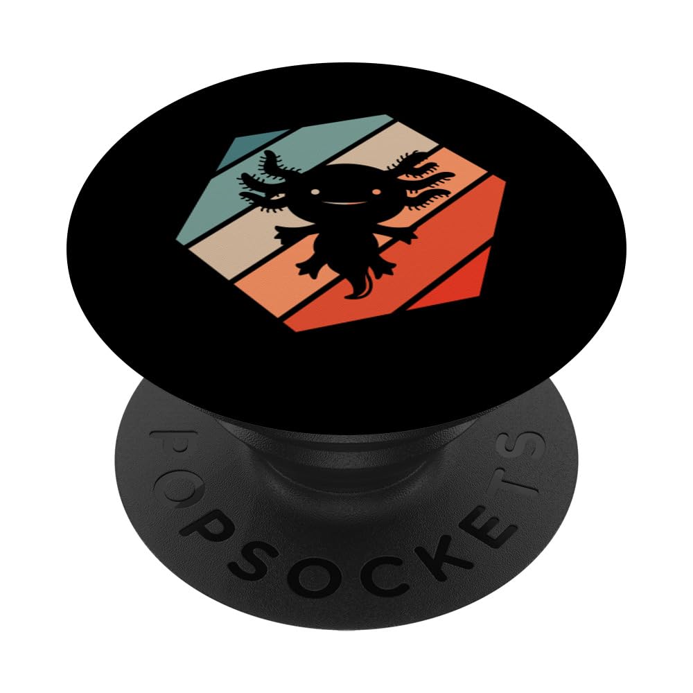 Axolotl Retro Style Vintage PopSockets Adhesive PopGrip