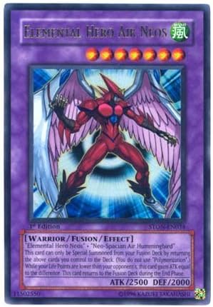 Amazon Com Yu Gi Oh Elemental Hero Air Neos Ston En034 Strike Of Neos 1st Edition Ultra Rare Toys Games