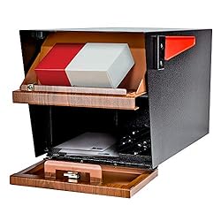 Mail Boss Curbside, Wood Grain 7510 Mail Manager