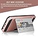 Galaxy S7 Case, TILL(TM) Wallet Case [Card Pocket] Shockproof Dual Protective Shell Rubber Bumper w/Card Holder Slot Kickstand Case Cover for Samsung Galaxy S7 S VII G930 GS7 All Carrier [Rose Gold]